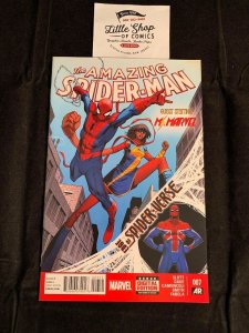 AMAZING SPIDER-MAN (2014) #7 VF 1st print 1st SPIDER-VERSE UK Marvel Comics