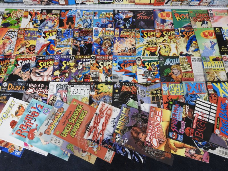 Huge Lot 190+ Comics W/ Superman, Batman, X-Men, +More! Avg FN Condition!