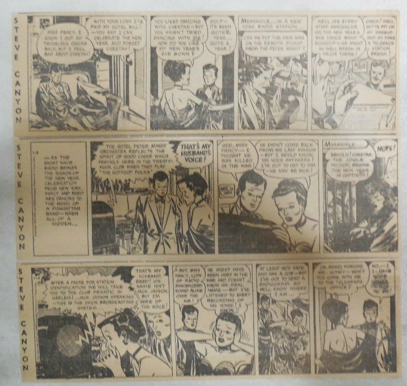 (312) Steve Canyon Dailies by Milton Caniff  from 1949 Complete Year !