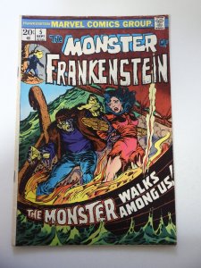 The Frankenstein Monster #5 (1973) VG/FN Condition small stain bc