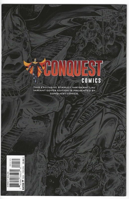 Batman/Teenage Mutant Ninja Turtles #1 Freddie Williams & Stanley Lau Variant NM