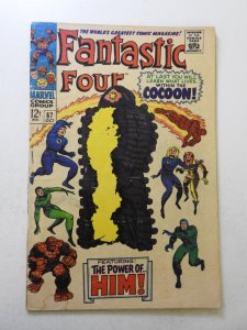 Fantastic Four #67 (1967) GD+ Condition 2 extra staples added, moisture stains