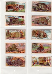 1915 Wills's Cigarettes - Military Motors Complete Set - (Grade VG+-EXMT) WH