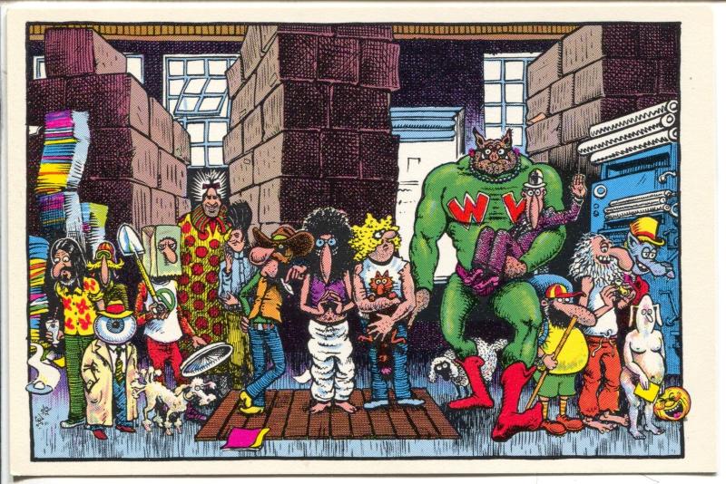 Wonder Wart-Hog & Other Comix Charcters Post Card #35G 1979-Shelton-6 X 4-NM