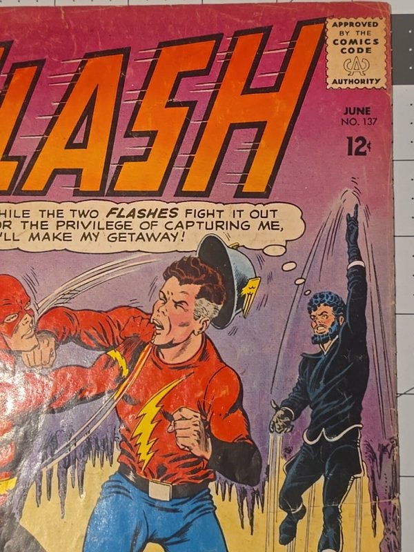 The Flash #137 ?-Johnny Thunder & Vandal Savage N Silver Age—DC Comics Jun-1963