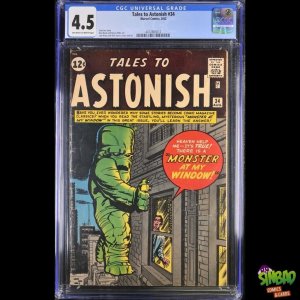 Tales to Astonish #34 CGC 4.5 Jack Kirby and Dick Ayers cover and art