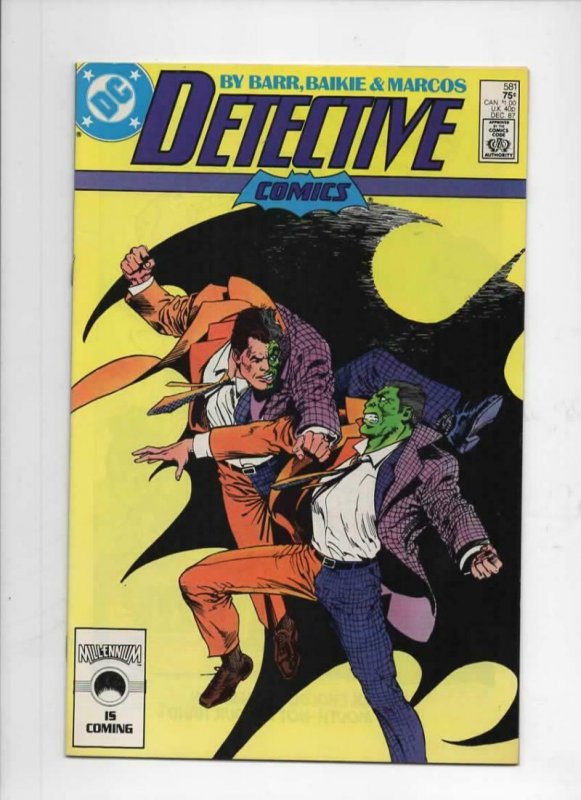 DETECTIVE COMICS #581, VF/NM, Batman, Two Face, 1937 1987, more in store