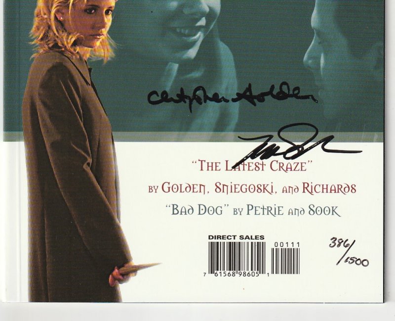 Buffy The Vampire Slayer Annual ‘99(Autographed DF Photo Variant with C.O.A.)