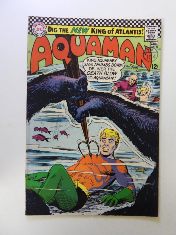 Aquaman #28 (1966) FN+ condition stamp on front cover