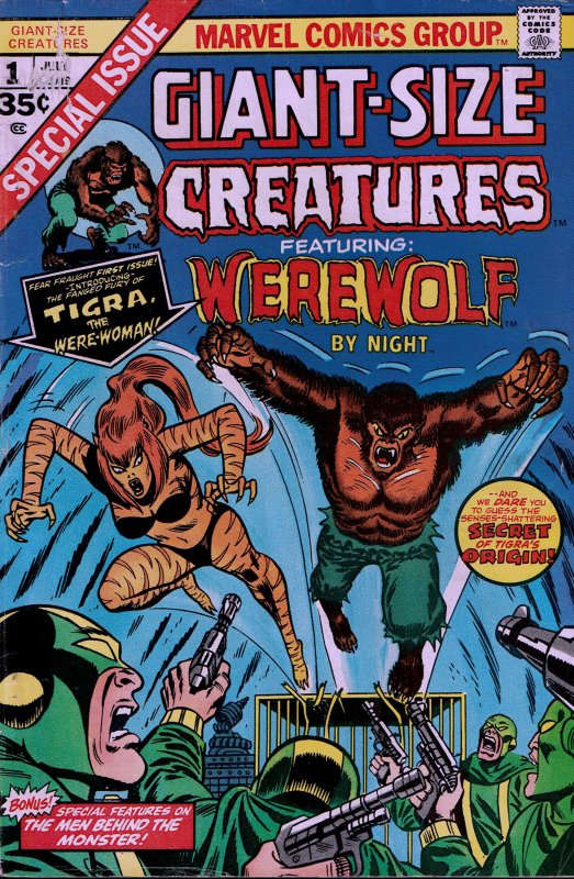 Giant Size Creatures #1 - VG - 1st Tigra! (Formerly The Cat)