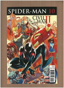 Spider-man #10 Marvel Comics 2017 Miles Morales Civil War II NM- 9.2