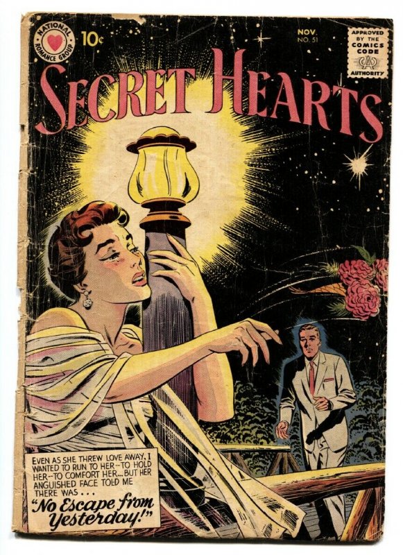 SECRET HEARTS #51 comic book 1958-DC ROMANCE