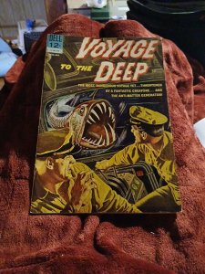 Voyage to the Deep #3 (Dell Comics 1963)  Scifi Silver Age Classic Painted Cover