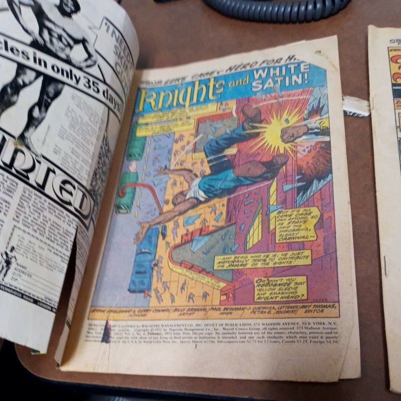 Luke Cage Hero For Hire #6 & 7 (1973) Marvel Power Man/Assassin Armor Bronze Age