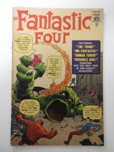 Fantastic Four #1 Golden Record Reprint Comic Only VG- Condition moisture stain