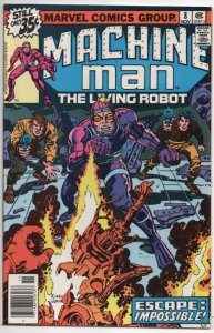 MACHINE MAN #8, NM-, Jack Kirby, Living Robot, 1978