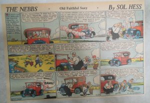 (3) The Nebbs Sunday Pages by Sol Hess from 1940 Color Page Size: 11 x 15