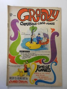 Groovy #1 (1968) VG Condition moisture stain