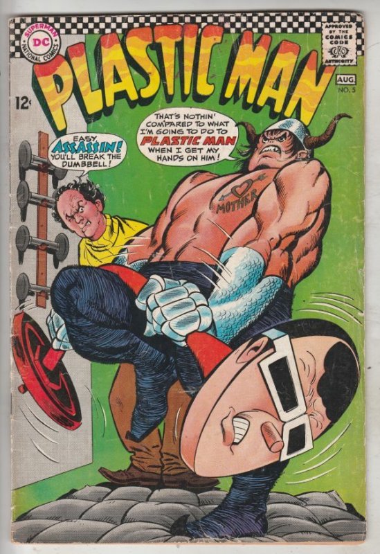 Plastic Man #5 (Jul-67) FN Mid-Grade Plastic Man