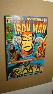 IRON MAN 34 *NICE COPY* VS SPYMASTER HECK ART MARVEL 1970