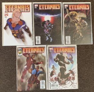 Eternals #1 (Diamond White Retailer Summit Variant),2,3,4,5 Marvel Comics Nm Lot