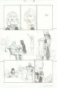 Eternals #2 p.18 - Ikaris, Sersi, Sprite, & Phastos - 2021 art by Esad Ribic