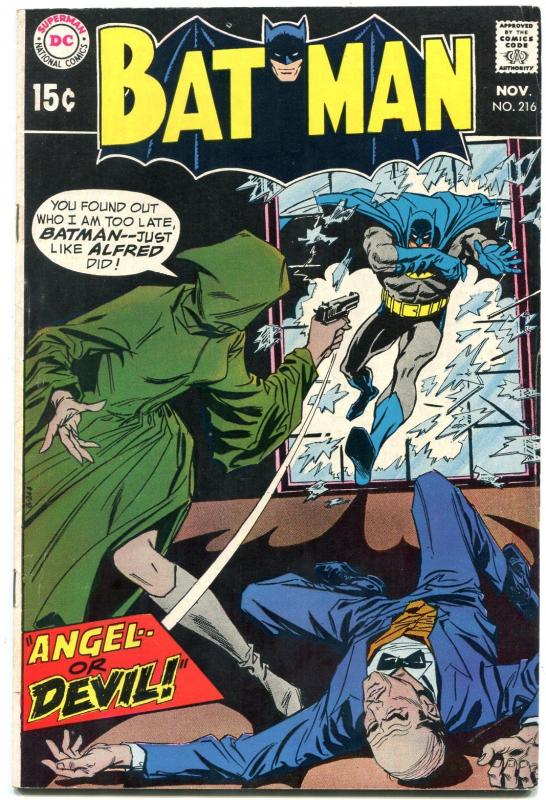 BATMAN #216 1969- DC Comics- Angel or Devil F/VF