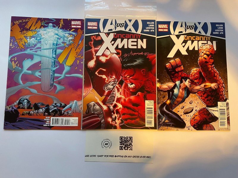 3 Uncanny X-Men Marvel Comics #10 11 12  Wolverine 6 KM3