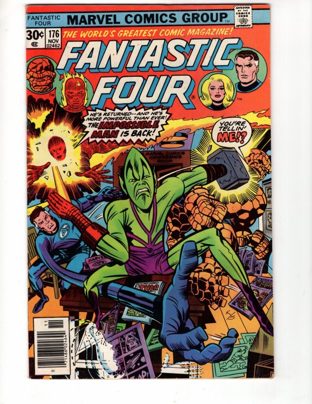 Fantastic Four #176 THE IMPOSSIBLE MAN IS BACK !!!