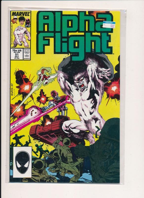 Giant Lot ALPHA FLIGHT of (80) #4-22, 24-82 Near Full run (1,2 Ann)(1984-89)VF+