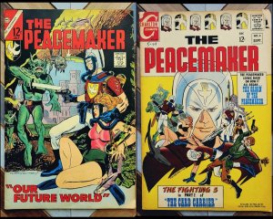 PEACEMAKER #3-4 (Charlton 1967) ORIGIN STORY Set of 2 Pat Boyette Art FIGHTING 5