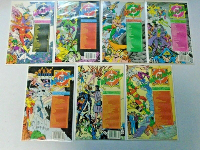 Who's Who Directory + Updates Comic Lot 28 Different Average 8.5 VF+ (1985-88)