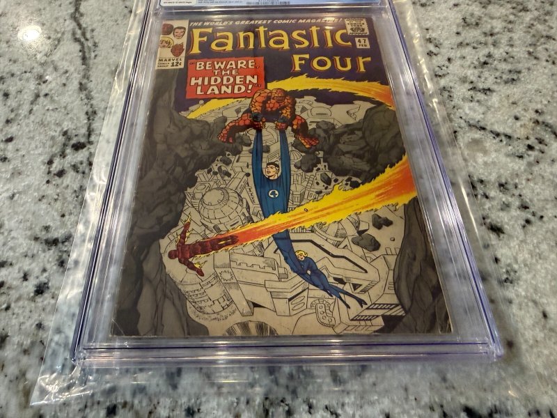 Fantastic Four # 47 CGC Graded 5.0 Marvel Comic Book 1966 Stan Lee J. Kirby JH33