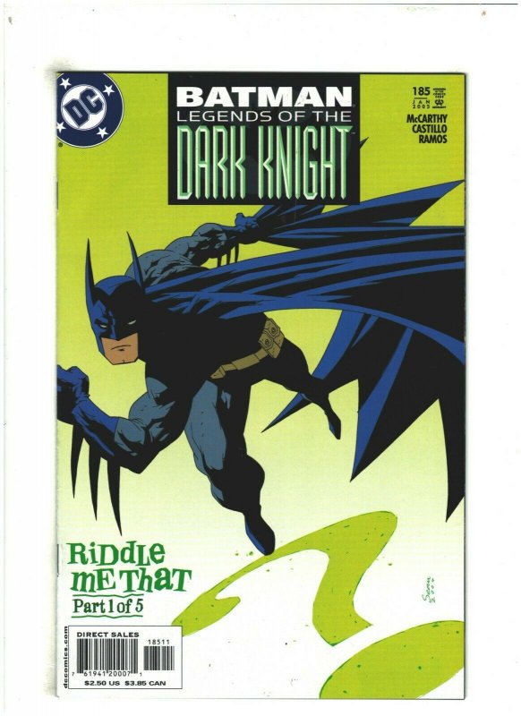 Batman Legends of the Dark Knight #185 NM- 9.2 DC Riddle Me That pt.1 Riddler
