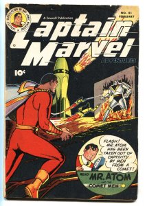 Captain Marvel Adventures #81 1948- Mr Atom- Comet Men comic book