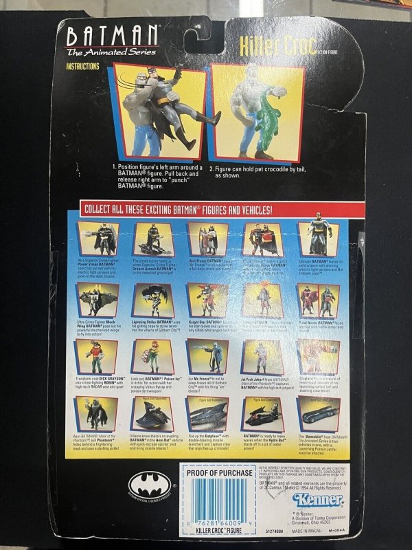 Batman the Animated Series Killer Croc with Power-Punch Arm and Pet Crocodile...