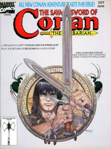 Savage Sword of Conan #207 Marvel Comics 1993 VF/NM