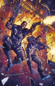 MARVEL KNIGHTS PUNISHER #1 MARVEL 2025 1:50 BEN HARVEY VIRGIN VARIANT