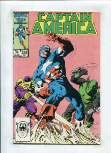 CAPTAIN AMERICA #324 (9.2) *FISHERMAN* SPEED TRAP 1986