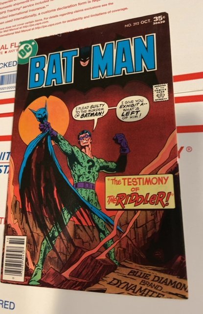 Batman #292 (1977)testimony of the Riddler
