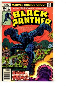 Black Panther # 7 VF Marvel Comic Book Jack Kirby Avengers Hulk Thor J290