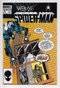 Web of Spider-Man #12 - Black Costume / Sal Buscema (Marvel, 1986) - NM