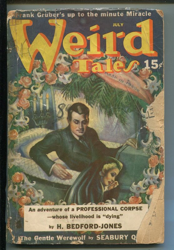 WEIRD TALES 07/1940-MARGARET BRUNDAGE-SEABURY QUINN-ROBERT BLOCH-pr/fr