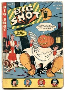 Big Shot #82 1947- Halloween cover- Skyman G-