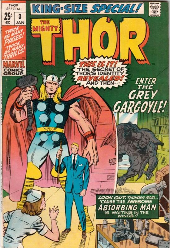 Thor, the Mighty King-Size Special #3 (Jan-71) VF- High-Grade Thor