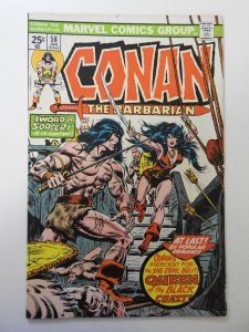 Conan the Barbarian #58 (1976) FN- Condition! moisture stain