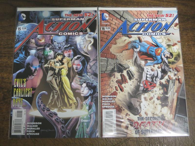 ACTION COMICS #0-8, 10-18 + Annual 1 Superman DC Comics Books New 52 VF-NM B&B