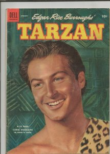 Tarzan #52 ORIGINAL Vintage 1954 Dell Comics Lex Barker w/ Tom Fears Wheaties Ad