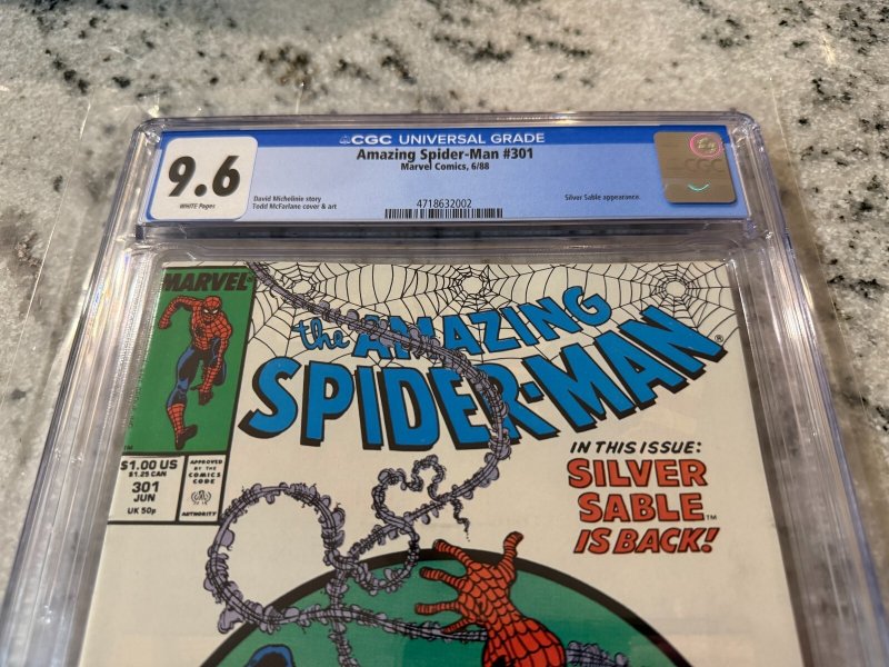 Amazing Spider-Man # 301 CGC Graded 9.6 Marvel Comic Book McFarlane Venom JH32