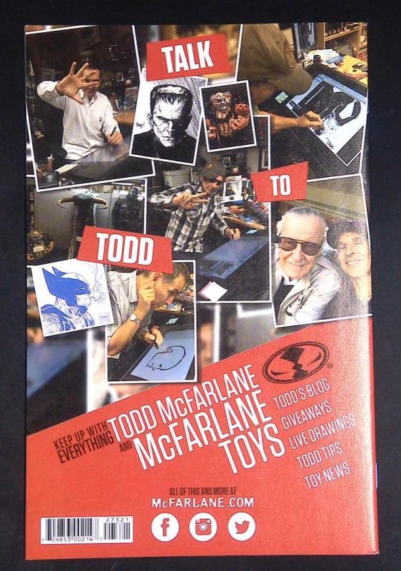 Spawn #273, Nm-, Black and White Variant, Image Comics, 2017